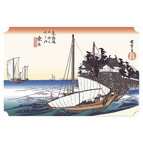 38cm上質紙マット　桑名(七里渡口)