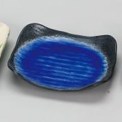 深海ブルー正角皿(Z1224)