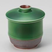 グリーン釉竹型むし碗(7.5Φ×H8)(Z720)