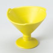 黄釉三羽ちょうちん型小鉢