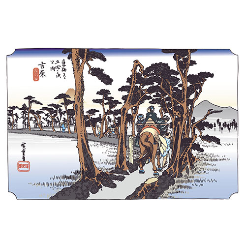 38cm上質紙マット　吉原(左富士)