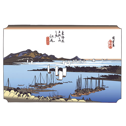 38cm上質紙マット　江尻(三保遠望)