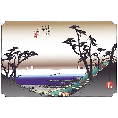 38cm上質紙マット　白須賀(汐見阪図)