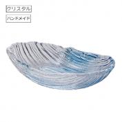 蒼碧楕円洗い鉢(F-70359) <3個入>