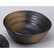 黒吹焼〆12cm鉢(Z612)