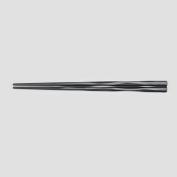 SPS六角木彫箸　黒(21cm)(Z1165)