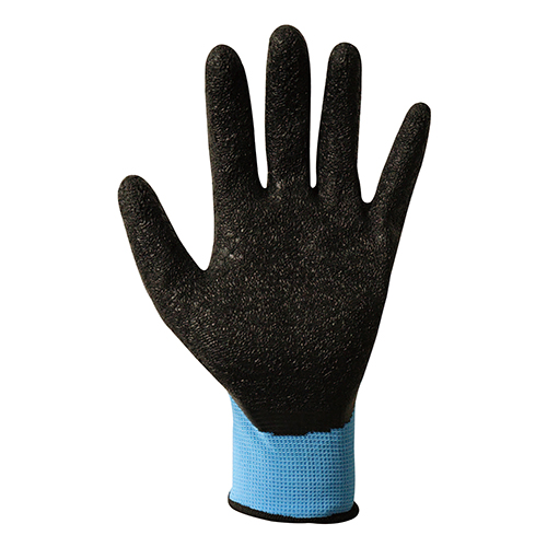 滑り止め付き天然ゴム手袋　SWG-L-BL　Lサイズ　ブルー<250双入>(Z1139-3)