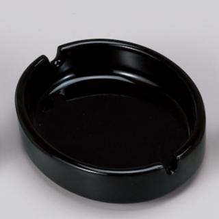 楕円灰皿　黒(Z1291)