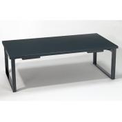 メラミン黒木目テーブルのみ・幕板なし・畳ずり脚