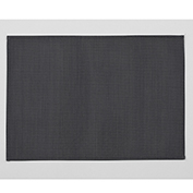 ランチョンマット　縫製仕上　TX-21545　格子(細め)黒×グレー