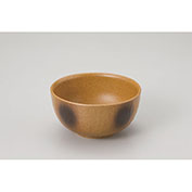 焼〆丸紋和紙彫小鉢
