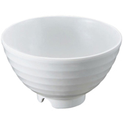 ロクロ飯碗(身)　白(YH-410-W)